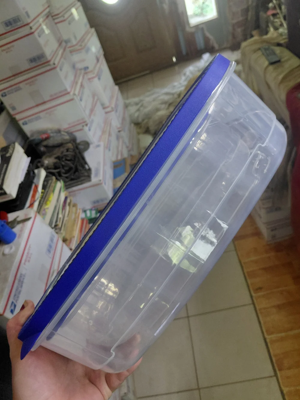 4-piece Kroger BPA-Free Durable Plastic Food Storage Container set featuring a c